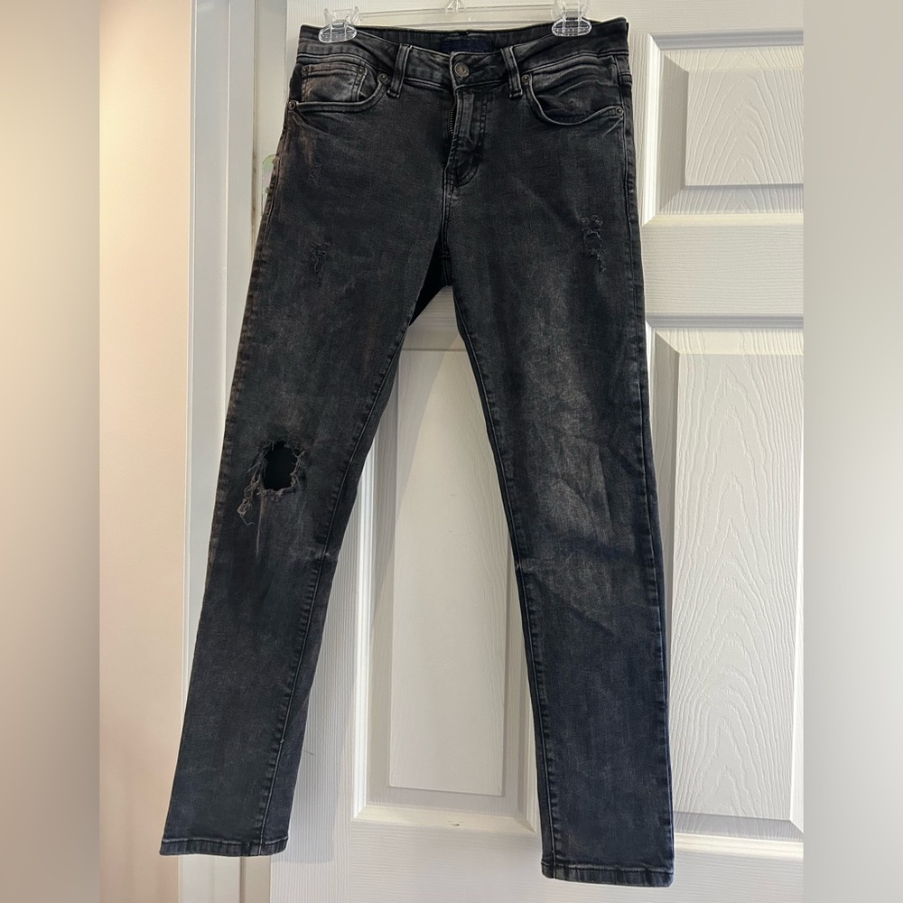 Aeropostale Distressed Jeans Black/Dark Grey size 28/6